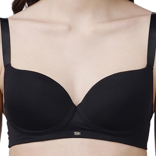 Image of SOIE Women Semi /Medium Coverage Padded Non-Wired T-Shirt Bra