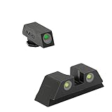 Meprolight Glock Tru-Dot Night Sight for 9mm, .357 Sig, .45 S&W . 45 GAP. Fixed Set. Yellow Rear Sight with Green Front Sight