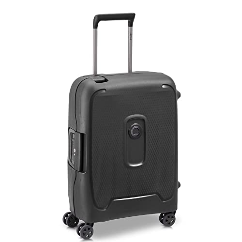 Image of DELSEY PARIS Moncey 69 cms Medium Check-in Polypropylene Hardsided 8 Wheels Spinner Luggage /Suitcase /Trolley Bag for Travel with TSA Lock- Black