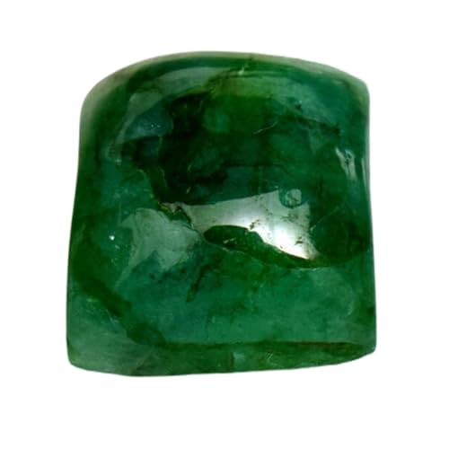 Émeraude naturelle précieuse en cabochon pour fabriquer un cadeau de naissance ou d'anniversaire