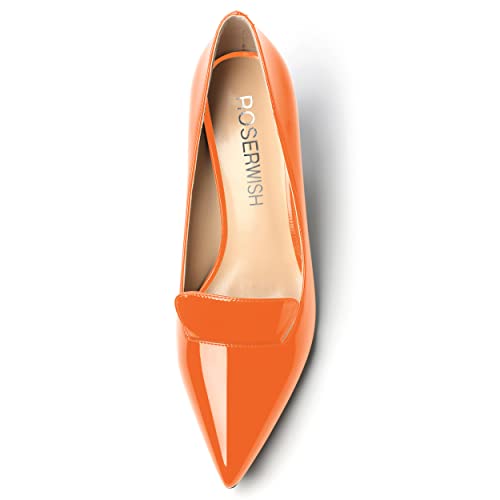 ROSERWISH Womens Patent Pointed Toe Fashion Party Slip On Office Stiletto High Heel Pumps Dress Shoes 2.5 Inch3