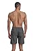 QRANSS Mens Fashion Dark Gray Swimming Trunks Boardshorts 7 inch Zipper Pockets Swimwear Swimsuits no Liner Inside Size 40-42 Large
