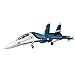 E-flite RC Airplane SU-30 Twin 70mm EDF BNF Basic (Transmitter, Battery and Charger not Included) with AS3X & Safe Select, 1100mm, EFL01050