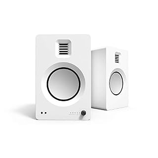 Enceintes actives Hifi Bluetooth Kanto TUK Blanc mat Vendues par paire - Les Beatles, Paul McCartney, John Lennon, RIngo Starr, George Harrison