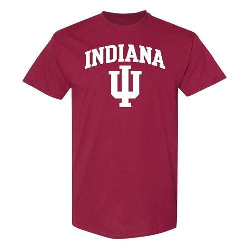 UGP Campus Apparel AS03 - Indiana Hoosiers Arch Logo T-Shirt - 3X-Large - Cardinal