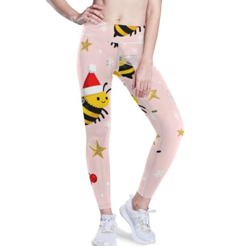 Pantalones de yoga con levantamiento de glúteos rosa leggings deportivos de cintura alta mujer