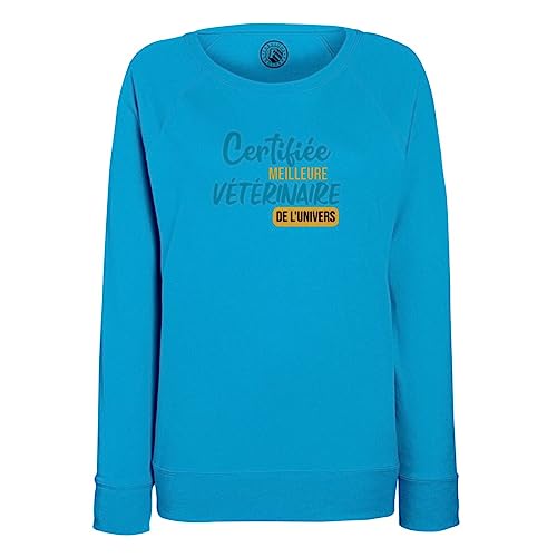 Sweatshirt femme meilleure vétérinaire l'univers pour docteur veto