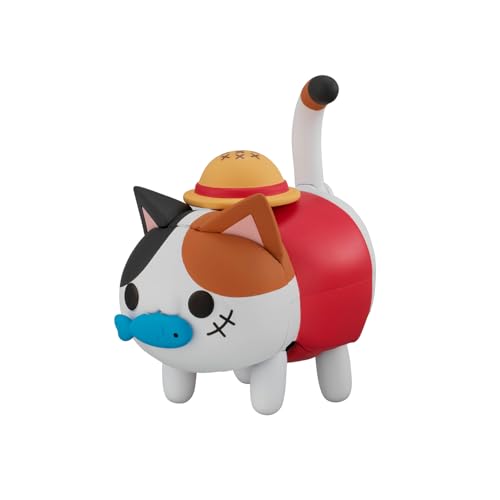 Megahouse - One Piece - Tokotoko Nyan Piece Nyan! Monkey D. Luffy, Mega Cat Project Figura coleccionable
