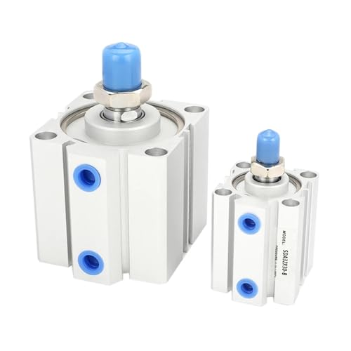 Vérin pneumatique compact SDA63x15-B cylindre carré fin alésage 63mm pour automatisme - 3