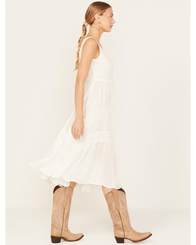 Image of Scully Ash Grey Full Length Lace-Up Front Womens Sleeveless Dress HC118