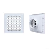 Componente di ventilazione con spaziatura ottimizzata della griglia per ridurre la perdita d'aria mantenendo uniformi modelli di dispersione dell'aria (tipo C + 200 mm)