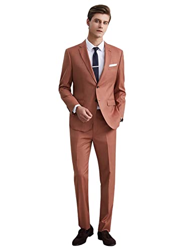 Veste et pantalon solides de costume pour hommes pour éviter les plis au bureau au quotidien