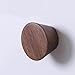 1 sztuk Dwa Rozmiar Drewna Wieszak Ścienny Wieszak Kolorowe Okrągłe Ubrania Wieszak Wieszak Ścienny Drewniane Haki Dość Dekoracji Domu, Orzech, 6 cm