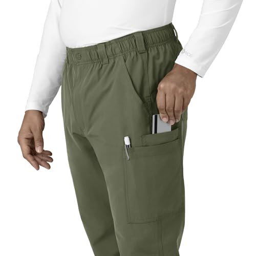 Carhartt Force Essentials Men's Straight Leg Cargo Scrub Pant, Olive, M TAL - image 2