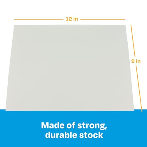 Sax Sulphite Drawing Paper, 90 lb, 9 x 12 Inches, Extra-White, Pack of 500 - 206321