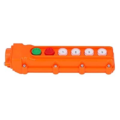 Crane Pendant Button Switch, Waterproof Hoist Remote Control Station with Up-Down Push Button SwitchCOB-62A 220V/500V Industrial Crane Control