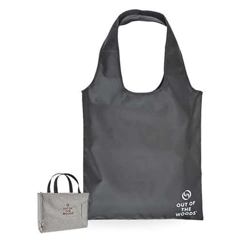 Out of the Woods Iconic Shopper MicroTote with Foldable, Reusable Tote Bag, Sustainable and Eco Friendly