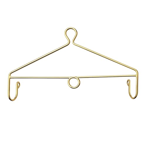 Image of Baby Cradle Hanger Steel | Supports Up to 25Kg | Strong Metal | for Thottil Swing Jhula Palna | (Gold, Centre Hole)