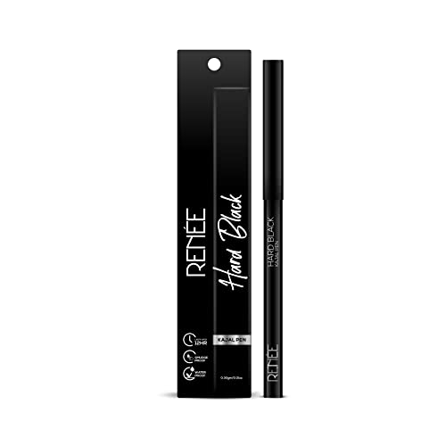 Image of RENEE Kohlistic Kajal Pen - Hard Black - Waterproof, Smudge Proof & Long Lasting Eye Makeup - One Stroke, Smooth Glide, 0.30g