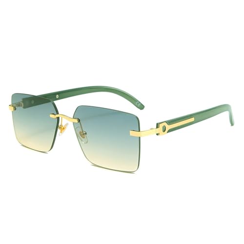 Lunettes de soleil rectangulaires sans monture pour vos terrasses d'été et sorties urbaines