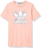 adidas Originals Girl's Long Tee Glory Pink/Multicolor Medium