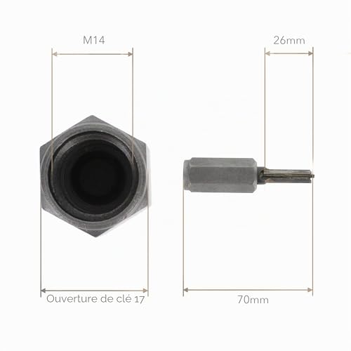 Fraise à mortier carbure 8mm M14 pour vider joints de brique - 4