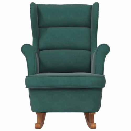 Sillón Plegable Terciopelo Verde Oscuro miniatura 5