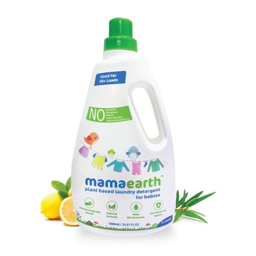 Mamaearth's Plant Based Baby Laundry Liquid Detergent, With Bio-Enzymes and Neem Extracts, 1000ml