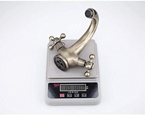 Mélangeur d'évier de baignoire style rétro en bronze - 5
