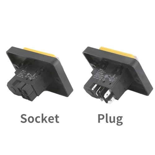 Interruptor electromagnético 220V 4PIN socket YH02-A botón de arranque panel grande 5