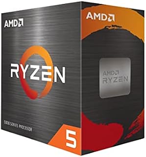 AMD Ryzen 5 5600 z wentylatorem Wraith Stealth - (gniazdo AM4/6 rdzeni -12 wątków/min Częstotliwość 3,5 GHz- Częstotliwość zwiększenia 4,4 GHz/35 MB/65 W) - 100-100000927BOX Wielokolorowy