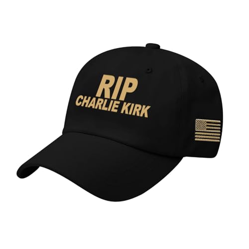 Freedom Hat Turning Point USA RIP Charlie Kirk Hut für Männer Frauen Unterstützung American Values Printed Cap Patriotismus Cap, A - Schwarz, Einheitsgröße