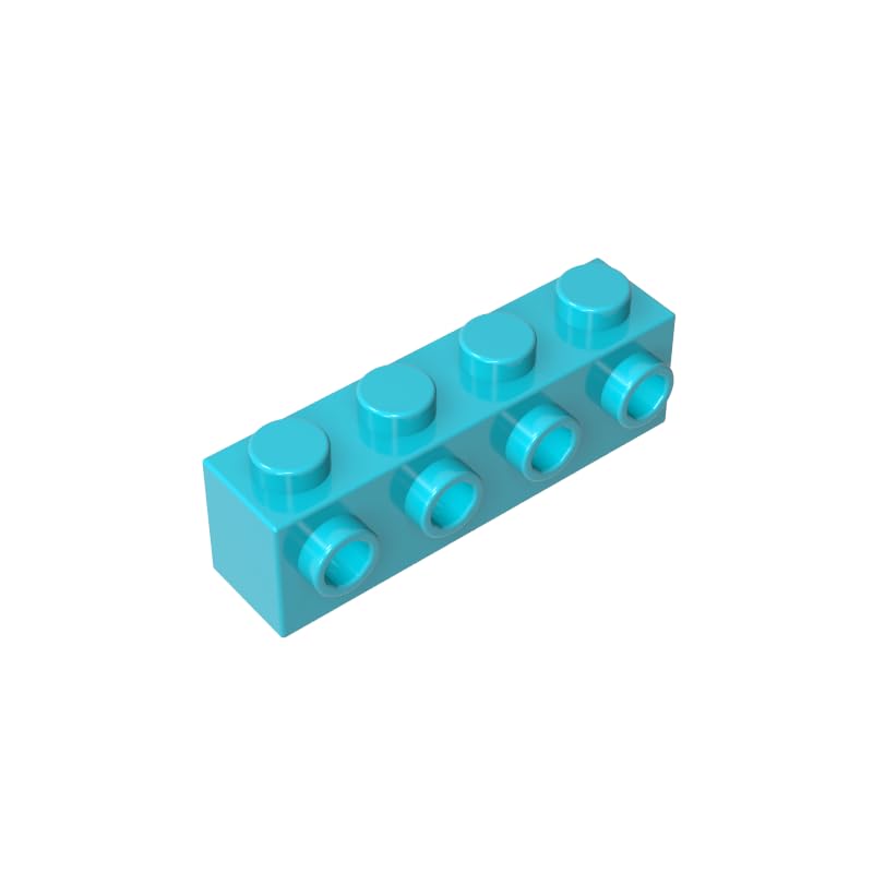 30414 Brick Special 1x4 with 4 Studs on One Side, Medium Azure, 50 PCS