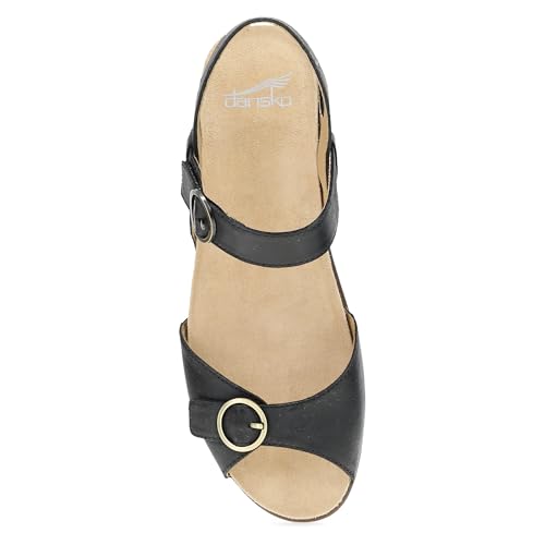 Image of Dansko Candace Wedge Sandal for Women -Comfortable Wedge with Arch Support -Fully Adjustable Straps-Versatile Casual to Dressy Footwear -Lightweight Rubber Outsole