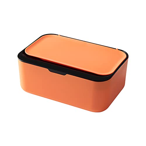 Wipes Dispenser, Wipe Holder for Baby & Adult,Kitchen Wipes Storage Box Keeps Wet Tissue Fresh, Non-Slip Wipes Case, Flushable Wipe Container with Sealing Design Lid (Black)