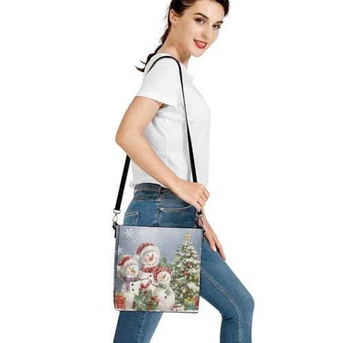 Image of HUGS IDEA Boho Bags for Women Leather Handbag Shoulder Bucket Crossbody Purse