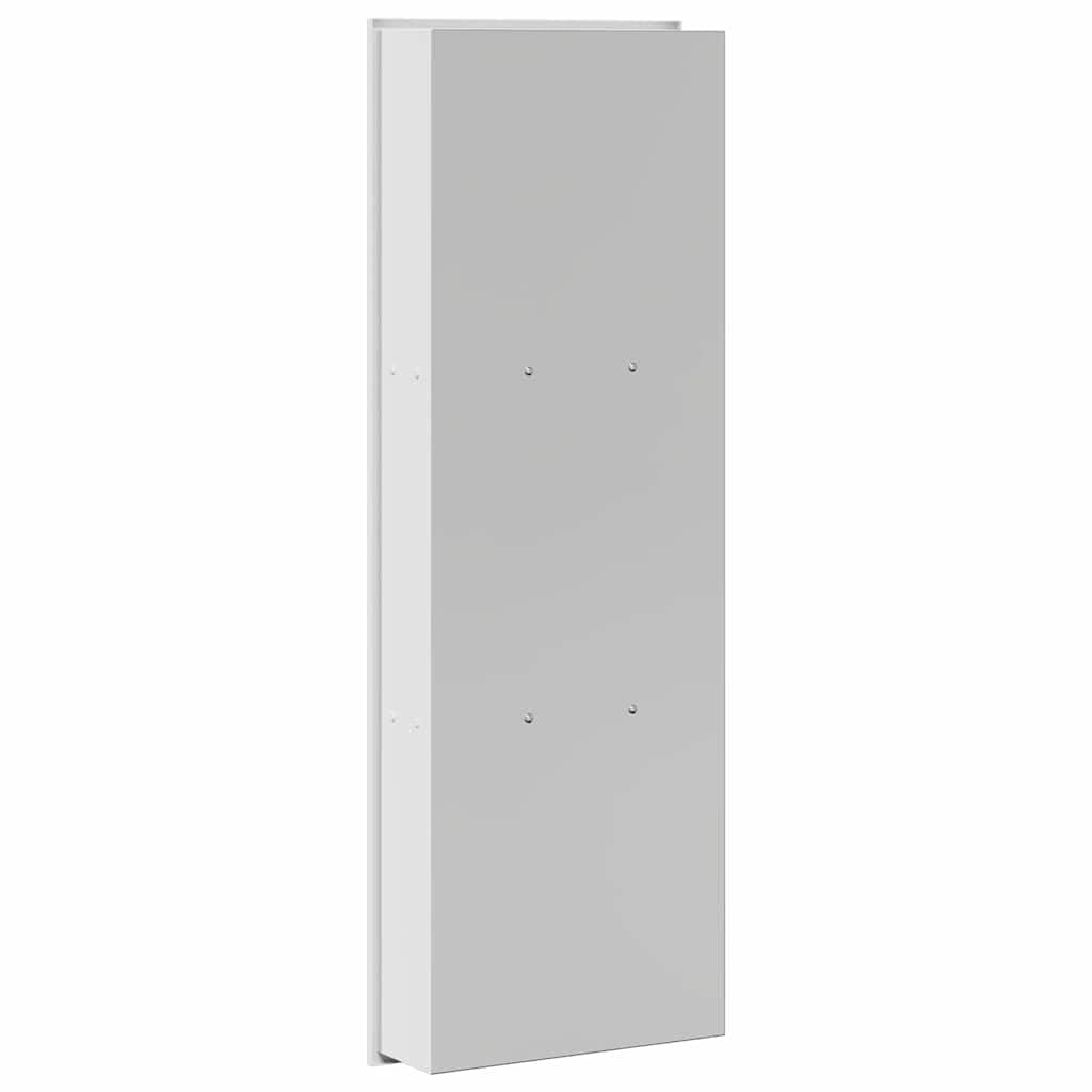 Aneks prysznicowy biały 90 x 30 x 9,5 cm stal szlachetna ścianka prysznicowa kabina prysznicowa kabina prysznicowa ochrona przed pryskaniem szklana ścianka działowa nakładka na wannę drzwi