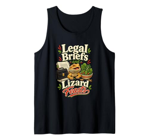 Funny Paralegal Bearded Dragon Legal Tank Top