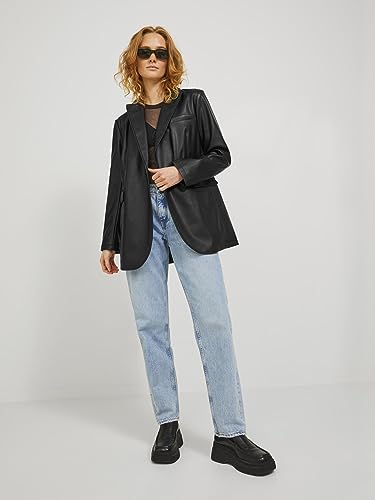 Jjxx Jxmary-Blazer In Finta Pelle, Nero, S Donna - 5