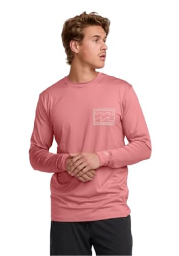 Billabong Men's Crayon Wave Loose Fit Long Sleeve Rashguard 50+ Uv Protection