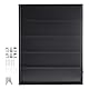 VEVOR Vitrine für Sportkarten in 35 verschiedenen Ausführungen, 617 x 775 x 55 mm, Schaukasten mit 98% UV-Schutz, PC-Glas, abschließbarer Wandschrank für Fußball, Basketball, Hockey Sammelkarten