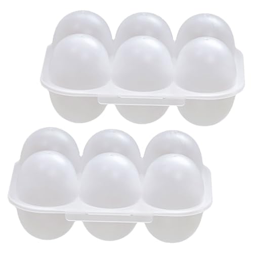 DOITOOL 2個卵 ストレージオーガナイザー 冷蔵庫用卵ホルダー 大容量 マルチ設計で 家用 キッチン収納容器