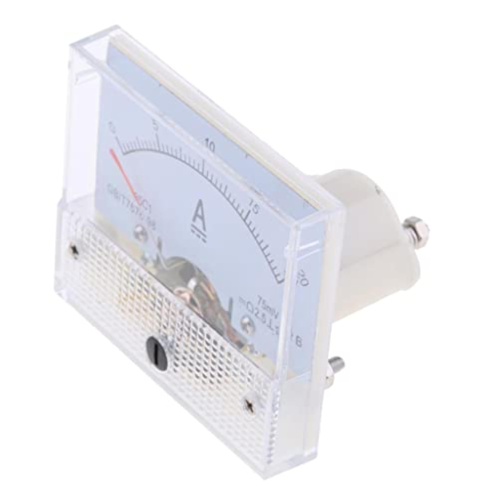 DC Ammeter Analog Panel Meter Current Gauge 0-20A