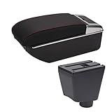 Caja de reposabrazos de coche para Renault para Clio 4 reposabrazos para Renault para Clio 3 III IV USB accesorios de coche caja de almacenamiento portavasos cenicero