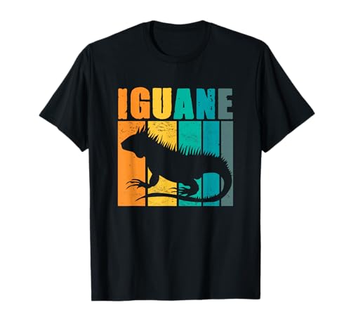 Retro Iguane Lézard Reptile Herpétologue Vintage Iguane T-Shirt