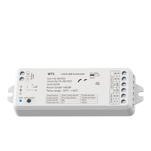 Controlador de tira de luz LED con atenuador LED 12V 24V 2.4G regulable para proyectos de luz