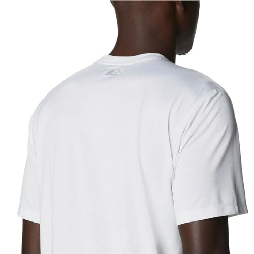 Columbia Camiseta masculina com estampa Trinity Trail, branca, GG