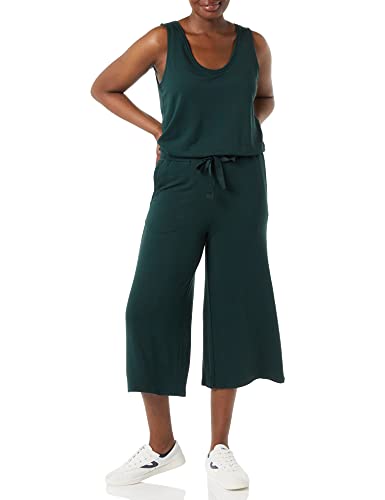 Daily Ritual Women's Supersoft Terry Sleeveless Wide-Leg Jumpsuit