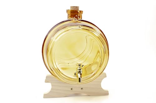 Distributeur de boissons avec support en verre marron v&eacute;ritable 4L - 4