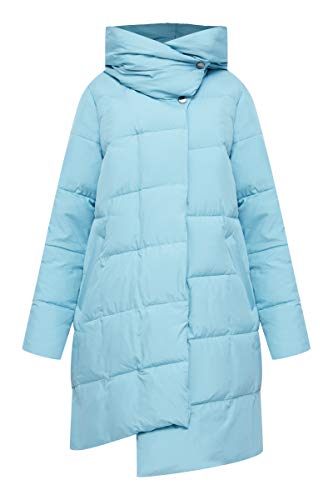 Preisvergleich Produktbild Finn Flare Damen Daunenmantel mit asymmetrischem Saum Light turquois, M